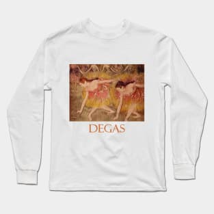 Dancers Bending Down by Edgar Degas Long Sleeve T-Shirt